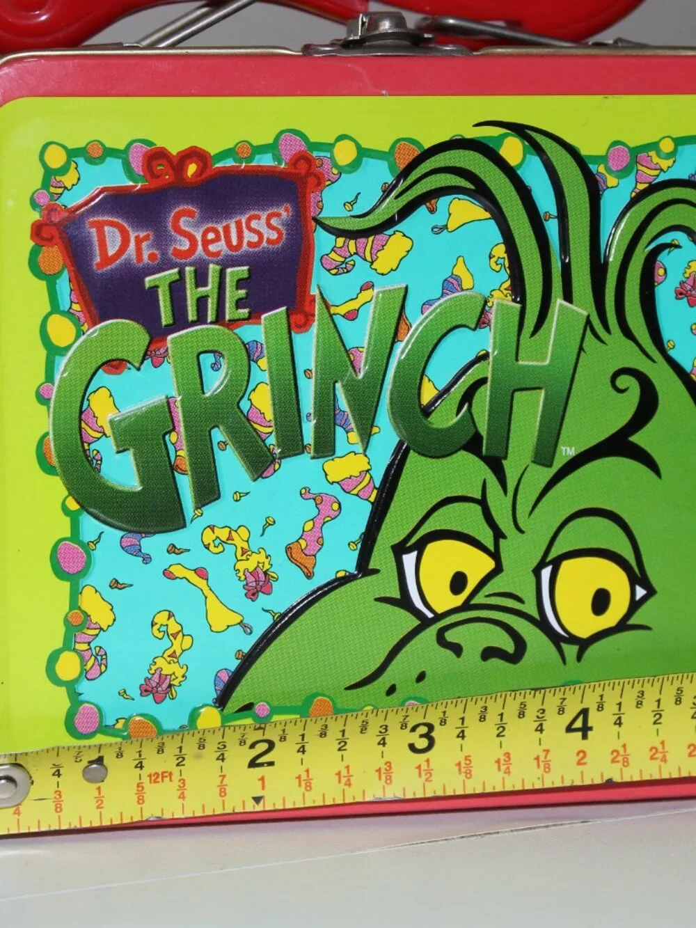 Vintage Dr. Suess How The Grinch Stole Christmas Mini Metal Tin Lunchbox 2000 5